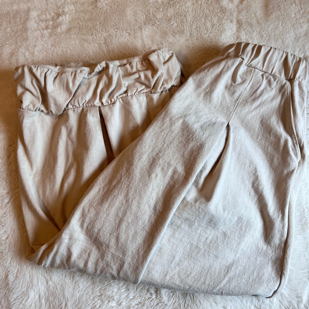 FREE PEOPLE BEACH cropped wide leg pants🥳🥳